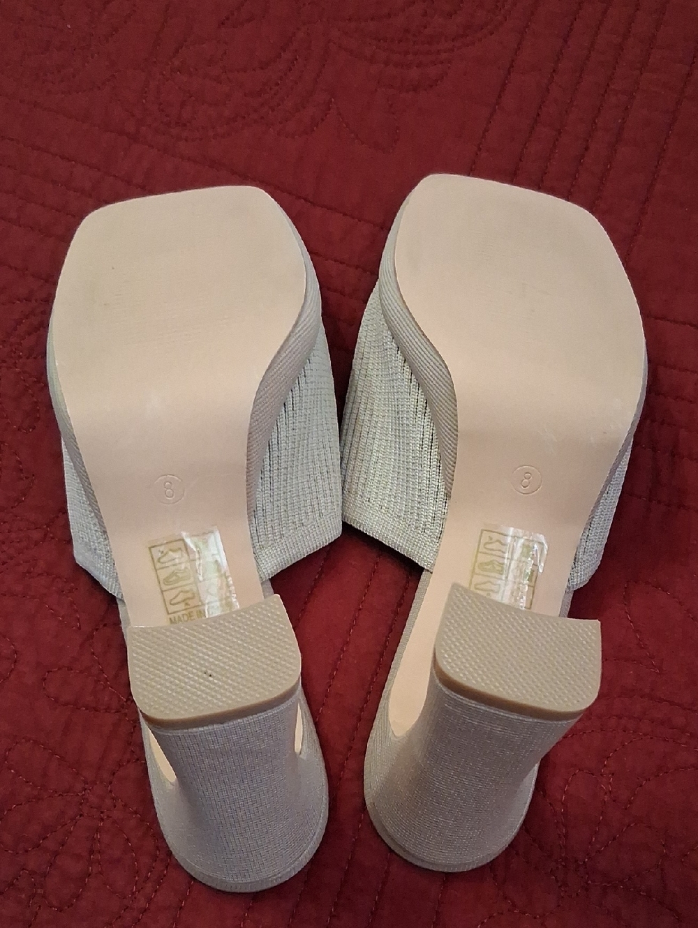 MUSSHOE Beige NWOT Knit Mules - Picture 7 of 10